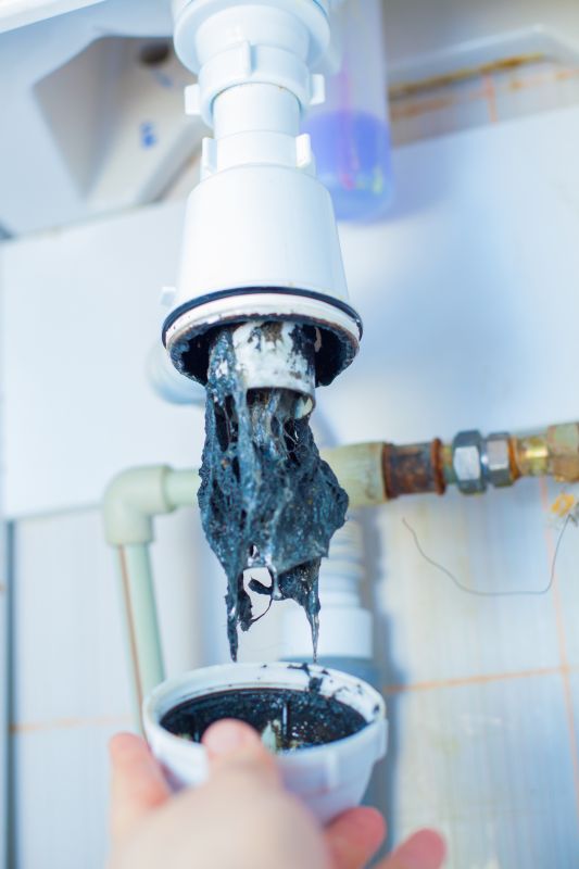 Clogged Drainage Components